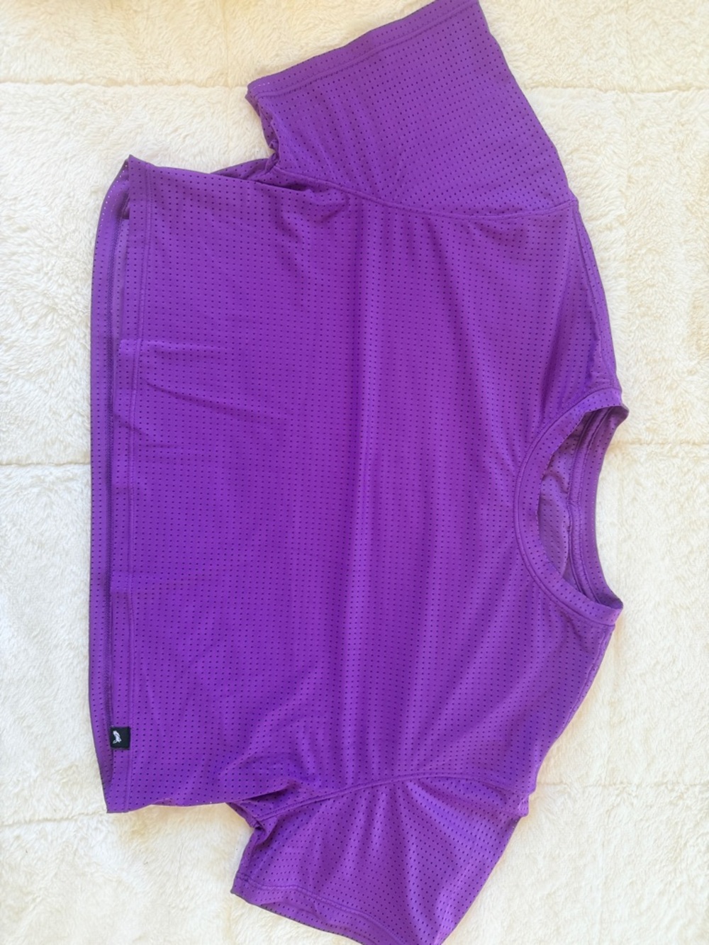 Alphalete Purple Mesh Crop Top